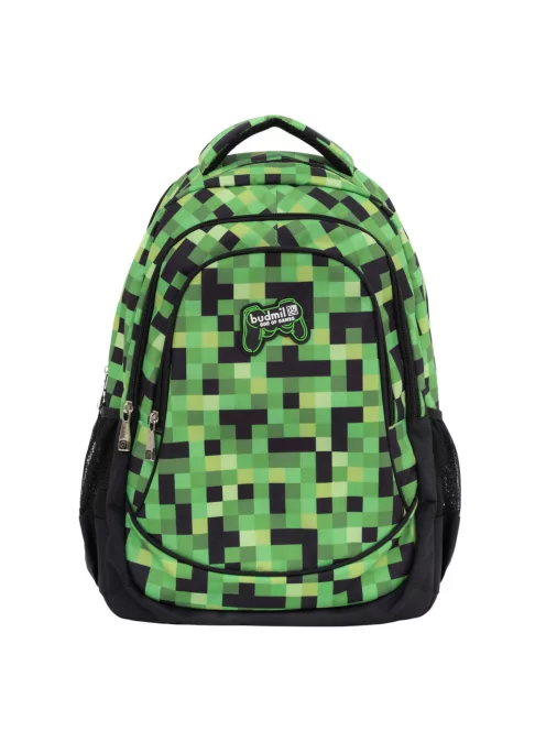 Budmil iskolatáska zöld minecraft 10110188/S55