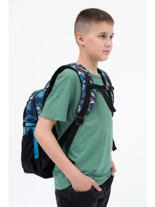 Budmil iskolatáska kék gamer 10110188/S54