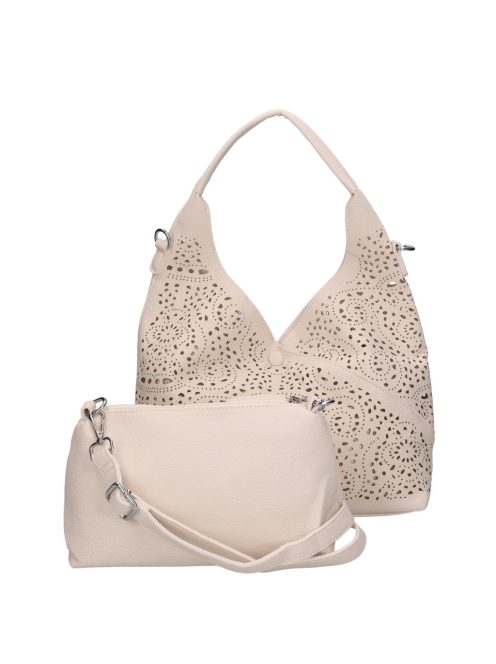 Hernan Bag H365 bézs shopper táska és kis táska egyben