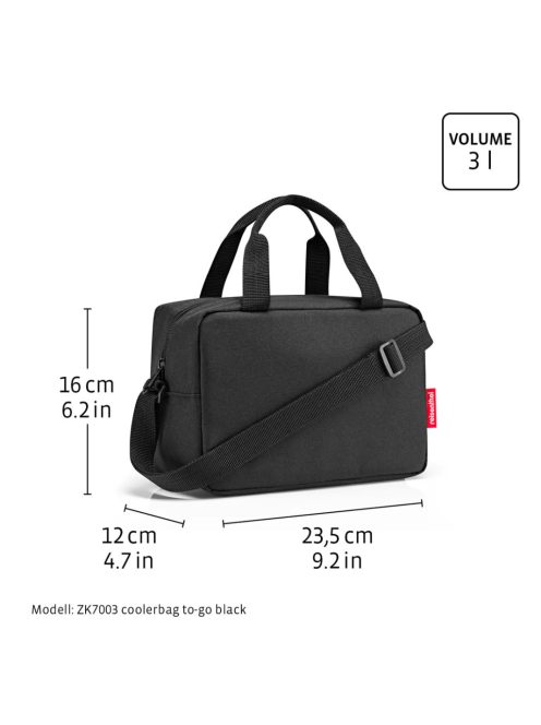 Reisenthel Coolerbag to-go fekete hűtőtáska ZK7003