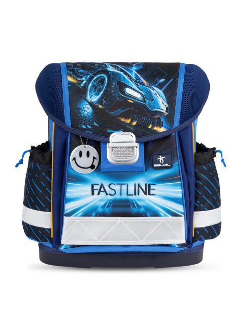 Belmil Fastline kék autós elsős iskolatáska szett