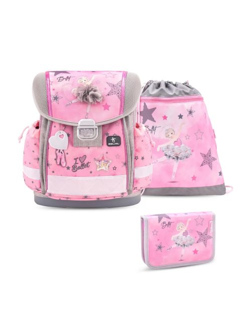 Belmil Ballet Light Pink elsős iskolatáska szett