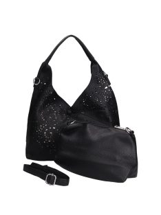 Hernan Bag H365 fekete shopper táska és kis táska egyben