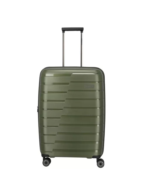 Travelite Air Base M olive bővíthető közepes méretű bőrönd