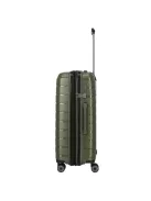 Travelite Air Base M olive bővíthető közepes méretű bőrönd