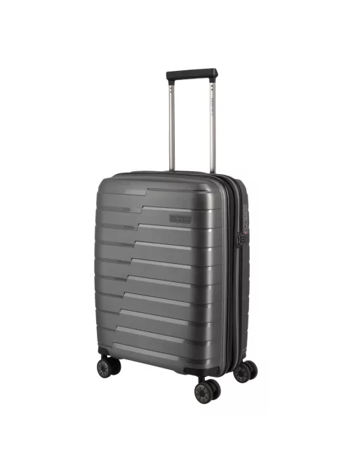 Travelite Air Base S antracit bővíthető kabinbőrönd