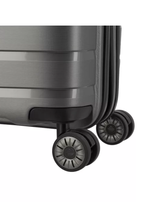 Travelite Air Base S antracit bővíthető kabinbőrönd