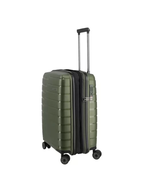 Travelite Air Base S olive bővíthető kabinbőrönd