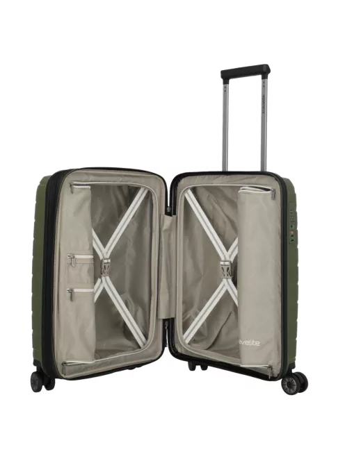 Travelite Air Base S olive bővíthető kabinbőrönd