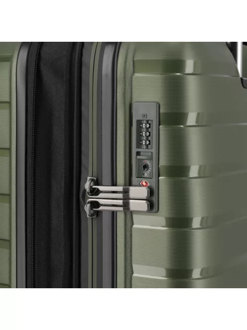 Travelite Air Base S olive bővíthető kabinbőrönd