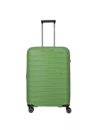 Travelite MOOBY M zöld bővíthető közepes méretű bőrönd