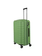 Travelite MOOBY M zöld bővíthető közepes méretű bőrönd