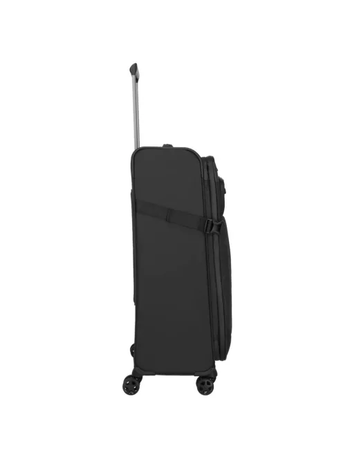 Travelite Briize L fekete bővíthető nagy méretű bőrönd