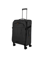 Travelite Briize M fekete bővíthető közepes méretű bőrönd