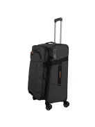 Travelite Briize M fekete bővíthető közepes méretű bőrönd