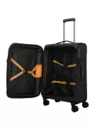 Travelite Briize M fekete bővíthető közepes méretű bőrönd