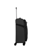 Travelite Briize M fekete bővíthető közepes méretű bőrönd