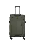 Travelite Briize L khaki bővíthető nagy méretű bőrönd