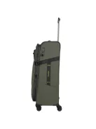 Travelite Briize L khaki bővíthető nagy méretű bőrönd