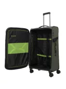 Travelite Briize L khaki bővíthető nagy méretű bőrönd