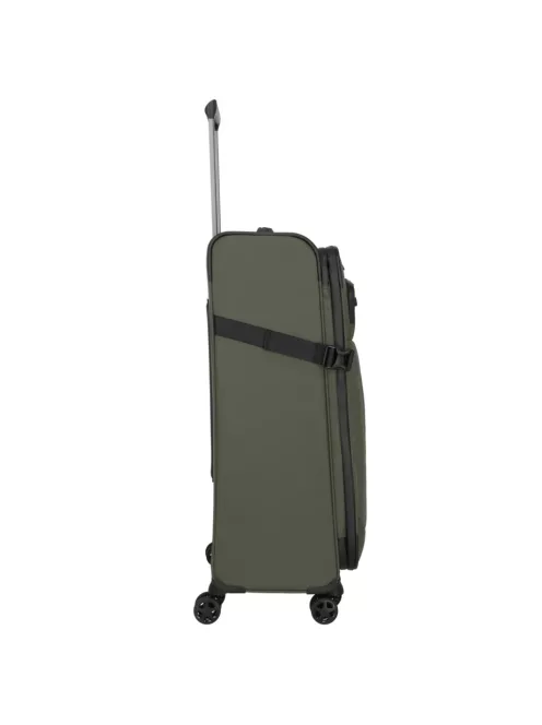 Travelite Briize L khaki bővíthető nagy méretű bőrönd