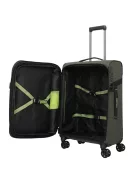 Travelite Briize M khaki bővíthető közepes méretű bőrönd