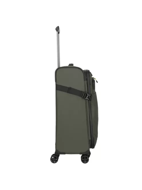 Travelite Briize M khaki bővíthető közepes méretű bőrönd