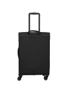 Travelite Umbria M fekete bővíthető közepes méretű bőrönd