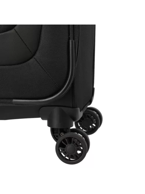 Travelite Umbria M fekete bővíthető közepes méretű bőrönd