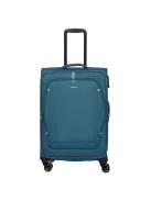 Travelite Umbria M petrol bővíthető közepes méretű bőrönd