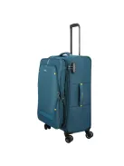 Travelite Umbria M petrol bővíthető közepes méretű bőrönd