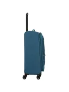 Travelite Umbria M petrol bővíthető közepes méretű bőrönd