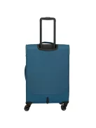 Travelite Umbria M petrol bővíthető közepes méretű bőrönd