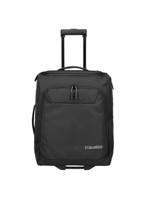 Travelite Kick Off S fekete gurulós utazótáska és kabintáska 6909-01
