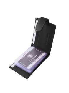 La Scala bőr kártyatartó ADQ30809/T fekete