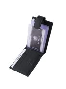 La Scala bőr kártyatartó ADQ30809/T fekete