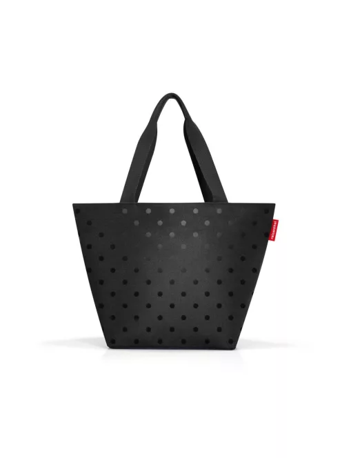 Reisenthel ZS7075 shopper M glossy dots black női válltáska