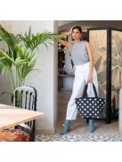 Reisenthel ZS7075 shopper M glossy dots black női válltáska