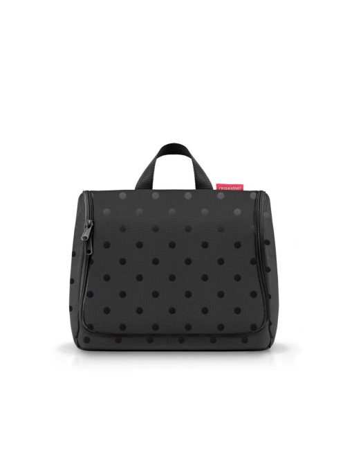 Reisenthel toiletbag XL glossy dots black WO7075 kozmetikai táska 