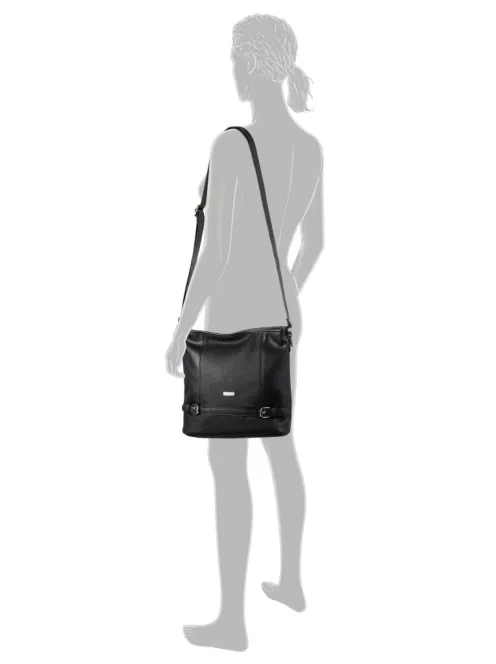 Tom Tailor Juna Hobo Bag fekete női válltáska 24416 60