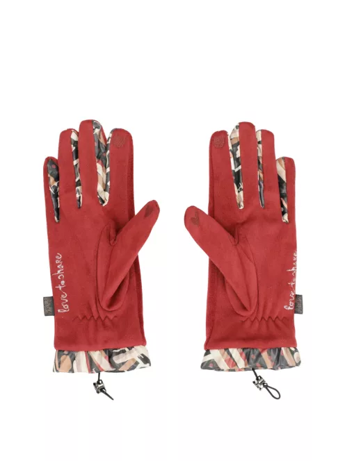 Anekke bordó kesztyű 41482-051