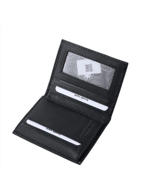 La Scala bőr kártya és irattartó pénztárca ADQ1008 fekete