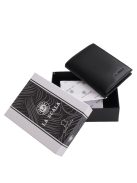 La Scala bőr kártya és irattartó pénztárca ADQ1008 fekete