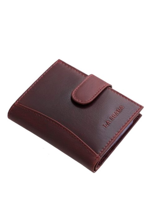 La Scala bőr kártyatartó ADQ2038/T bordó
