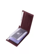 La Scala bőr kártyatartó ADQ30809 bordó