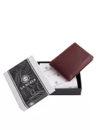 La Scala bőr kártyatartó ADQ30809 bordó
