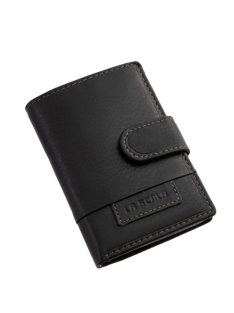 La Scala bőr kártyatartó átkapcsolóval SCA2038/T fekete