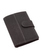 GreenDeed bőr kártyatartó átkapcsolóval FGD2038/T fekete