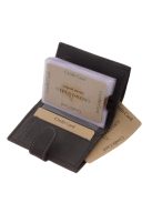 GreenDeed bőr kártyatartó átkapcsolóval FGD2038/T fekete