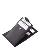 Valódi bőr kártyatartó La Scala 3188 fekete